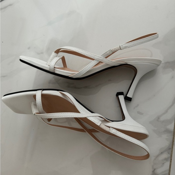 White Strappy Heels - Picture 4 of 4